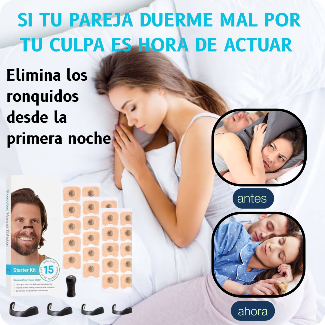 DILATADOR NASAL™ ¡RESPIRA MEJOR,DUERME PROFUNDO Y DI ADIÓS A LOS RONQUIDOS!