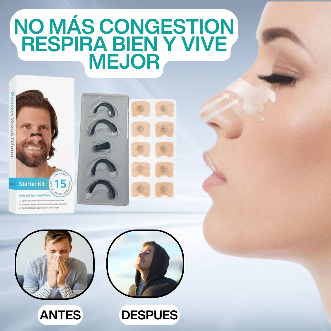 DILATADOR NASAL™ ¡RESPIRA MEJOR,DUERME PROFUNDO Y DI ADIÓS A LOS RONQUIDOS!